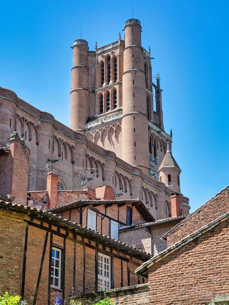 Cathédrale Sainte-Cécile à Albi dans le Tarn en région Occitanie (France)