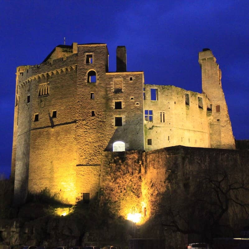 Château de Clisson dans le département de la Loire Atlantique en région Pays de la Loire