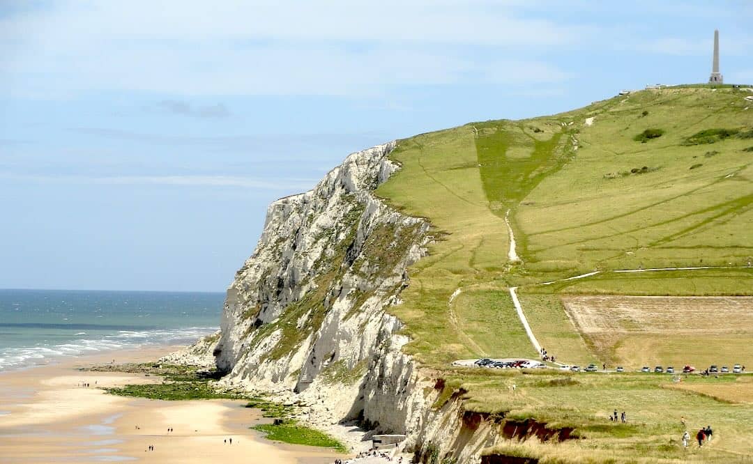 Falaise de Cap Blanc-Nez à Escalles dans le Pas-de-Calais