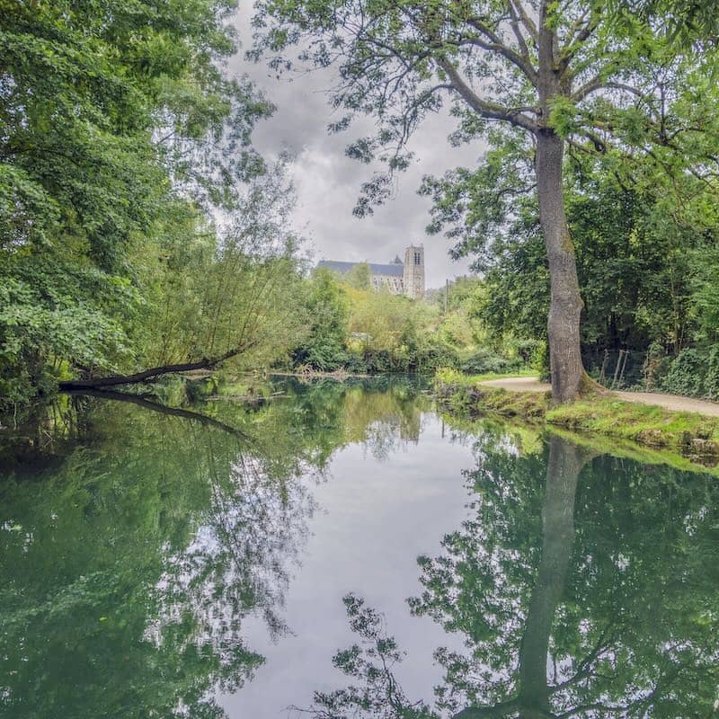 Marais de Bourges dans le département du Cher en Centre-Val de Loire