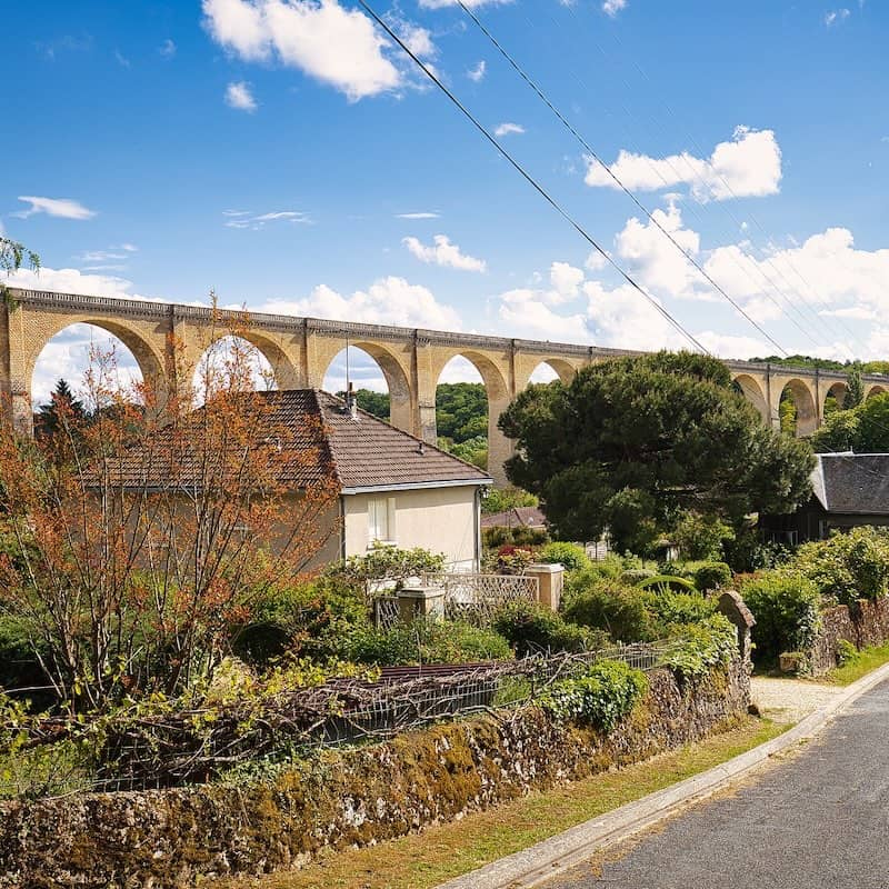 Viaduc, Le Blanc dans le département de l'Indre en centre-Val de Loire