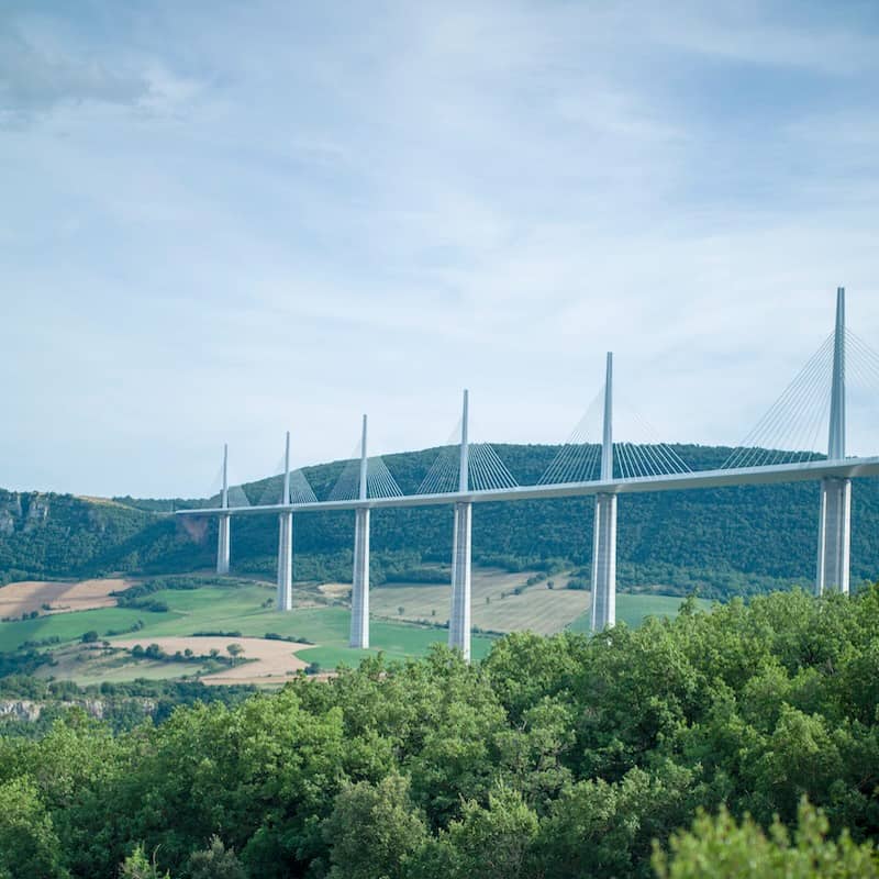 Viaduc de Millau, département de l'Aveyron en région Occitanie