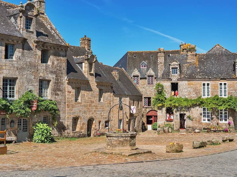 Village de Locronan dans le Finistère, Bretagne