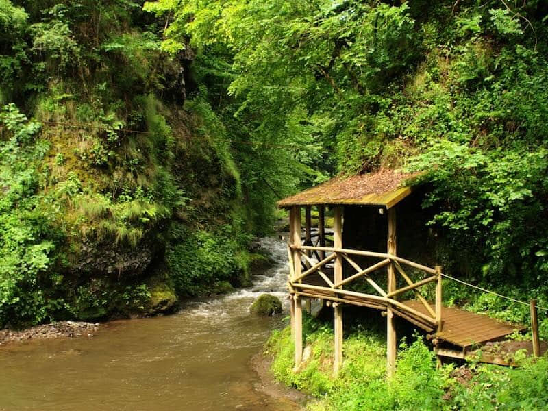 Gorges de la Jordanne à Saint-Cirgues-de-Jordanne dans le Cantal en région Auvergne-Rhône-Alpes